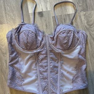Garage Lavender Lace Bustier